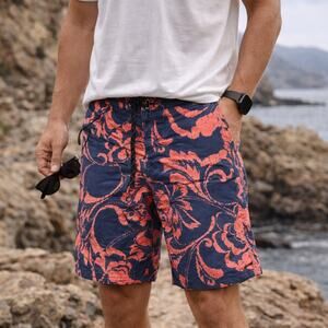 Patagonia Wavefarer Gridley Coral Boardshorts Surf Swim Trunks 32 Beach Water